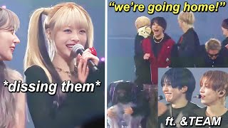 Eunchae dissing this senior Japanese boy group in front of many people 8 yrs age gap ft ampTEAM [upl. by Eilitan748]