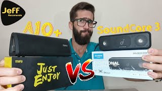 Anker SoundCore 3 16W Vs MIFA A10 20W Qual tem o melhor Custo benefício Comparativo [upl. by Elyagiba314]