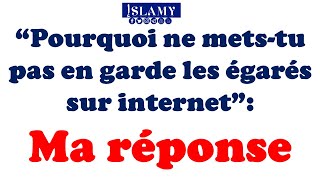 quotPourquoi ne faistu pas de mise en garde sur les imams égarésquot [upl. by Keare616]