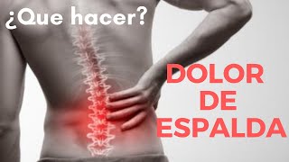 Dolor de ESPALDA lumbar bajo mejor posición para dormir planchar levantar objetos [upl. by Lietman519]