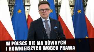 Jasna deklaracja Hołowni Panowie Mariusz Kamiński i Maciej Wąsik nie są posłami [upl. by Eninnej]