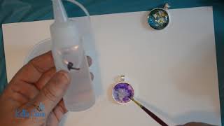 Using Art Resin with Pendants Bezel and Glass Cabochons [upl. by Adlog]