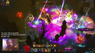 Diablo 3 Season 32 TalRaSha meteor wizard 150 time attack 548 min [upl. by Arikaahs892]