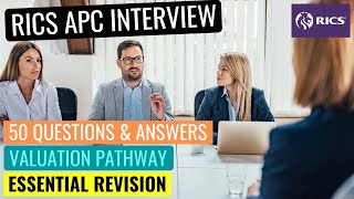 RICS APC FINAL ASSESSMENT MOCK INTERVIEW 50 QUESTIONS amp ANSWERS  VALUATION PATHWAY [upl. by Blodget]