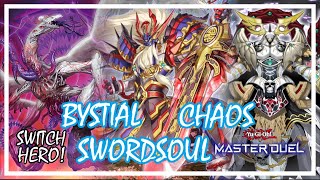 SWORDSOUL CHAOS BYSTIAL COMBO RANKED GAMEPLAY YuGiOh Master Duel swordsoul chaos bystial [upl. by Tisman]