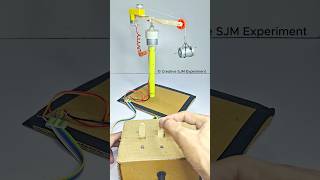 360° Rotating Crane • Dc Motor  dcmotor tech youtubeshorts dcmotorproject [upl. by Zebada]