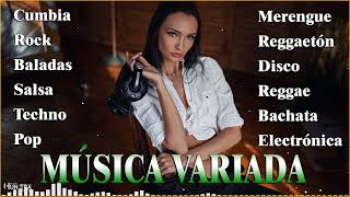 MIX MÚSICA VARIADA PARA DISCOTECAS 🎧🕺💃 reggaetón cumbia techno salsa rock merengue saya [upl. by Acinoj510]