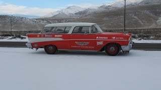 1957 Chevy Nomad  Cars of quotThe Drive Homequot to Detroit NAIAS NewCarNewsTV [upl. by Marjana]