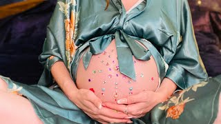 Crystal Tapping on Pregnant Belly ASMR [upl. by Penland]