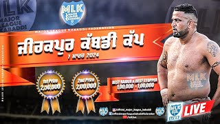 Zirakpur Mohali  MLK Kabaddi Cup 2024 Live Now [upl. by Ethbun]