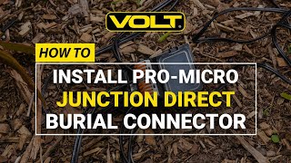 How to Run Landscape Lighting Wire Install a VOLT® Pro MicroJunction 5Way Direct Burial Connector [upl. by Ierna849]