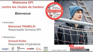 Webinaire  Bien choisir ses EPI contre les chutes de hauteur dans le BTP [upl. by Ardnad461]