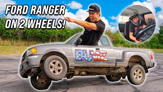 Ford Ranger Goes on 2 Wheels Didnt go as Planned [upl. by Frulla]