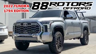 2022 TOYOTA TUNDRA 1794 EDITION 3quot LIFT WITH OME SPRINGS AND 35quot TIRES [upl. by Idnam]