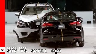 SUV vs Small Car Crash Test [upl. by Sutit]