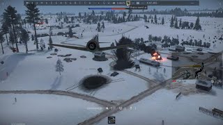 Focke Wulf 190 destroys 3 tanks using SC1000 [upl. by Mort]