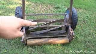 How a manual grass cutting machine works  Must watch [upl. by Llenod]