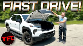 I Finally DRIVE the 2024 Chevy Silverado EV Heres How It Compares to the Ford F150 Lightning [upl. by Erdried]