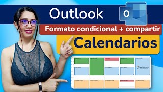 Cómo personalizar tu calendario de Outlook 📅  formato condicional  compartir calendario outlook [upl. by Darline]