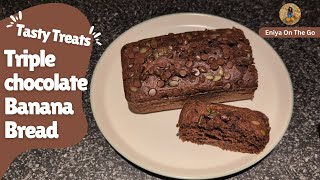 Healthy Chocolate Banana Bread Recipe  No Sugar No Maida Plain flour Tasty Treats Eniya 🍌🍫 [upl. by Brande]