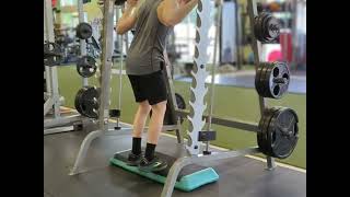 Smith Machine Calf Raises  Short Exercise Tutorial [upl. by Pisarik]