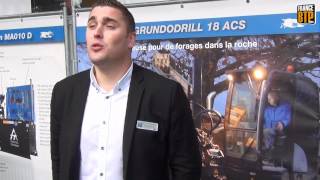 Tracto Techniques lance sa Grundodrill 18 ACS sur Intermat [upl. by Euqnimod268]