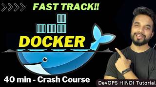 DOCKER 40Min Crash Course 🔥 in HINDI [upl. by Latisha]