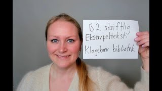 Video 1112 Karense kommenterer klagebrev på B2 nivå om stenging av bibliotek [upl. by Kramlich195]