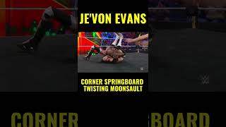 JeVon Evans  Corner Springboard Twisting Moonsault [upl. by Salohcin]