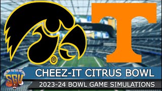 CheezIt Citrus Bowl 2024  Iowa vs Tennessee  Full Game Highlights NCAA 14 Sim [upl. by Einohtna]