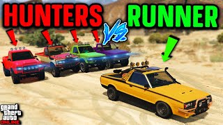 Karin Boor vs 4 Walton L35s GTA 5 Manhunt [upl. by Rocco]