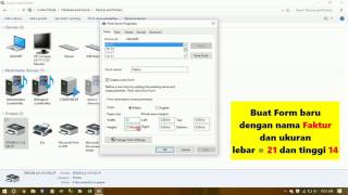 Tutorial Setting Printer Epson LX 310 untuk format kertas Faktur Continuous Form [upl. by Neerroc55]