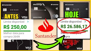 ✅CARTÕES SANTANDER COMO AUMENTAR O LIMITE DO SEU CARTÃO HOJE MÉTODO 2025 LIBERADO HOJE [upl. by Elam860]