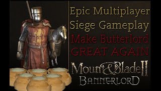 How to play Bannerlord Multiplayer as a Vlandian  Bannerlord Epic Multiplayer Siege Gameplay [upl. by Fital]