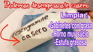 ✨DESENGRASANTE CASERO  PREPARA TU DESENGRASANTE PARA ESTUFAS HORNOS GABINETES MUY FACIL [upl. by Atthia693]