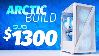 The Sub 1300 Arctic Gaming Build that crushes at gaming with Benchmarks [upl. by Yerahcaz]