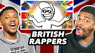 AMERICANS REACT To british rappers be like [upl. by Ellerred188]