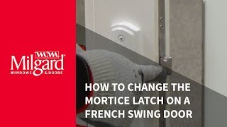 How to Change the Mortice Latch on a French Swing Patio Door [upl. by Nightingale]