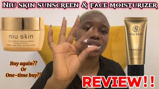 Niu skin sunscreen and face moisturizer skin care review  How to get rid of mouth odour [upl. by Ahsinak]